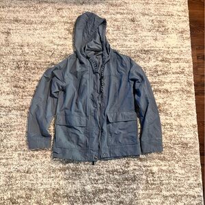 Size small Eddie Bauer blue rain jacket